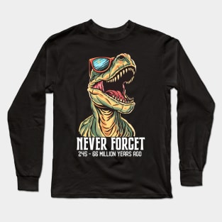 Funny T-Rex Dinosaur Gifts Men Women Kids Funny Dinosaur Long Sleeve T-Shirt